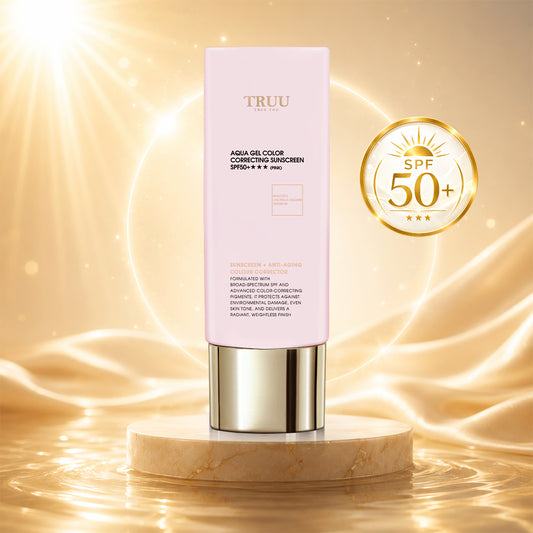 TRUU Aqua Gel Color Correcting Sunscreen SPF50+★★★ (3 Colors)