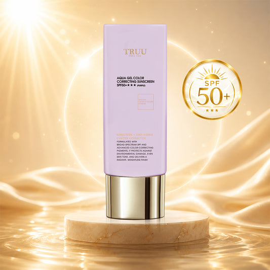 TRUU Aqua Gel Color Correcting Sunscreen SPF50+★★★ (3 Colors)